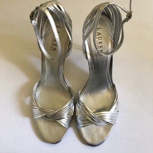 Lauren, Ralph Lauren, Silver Metallic sandals